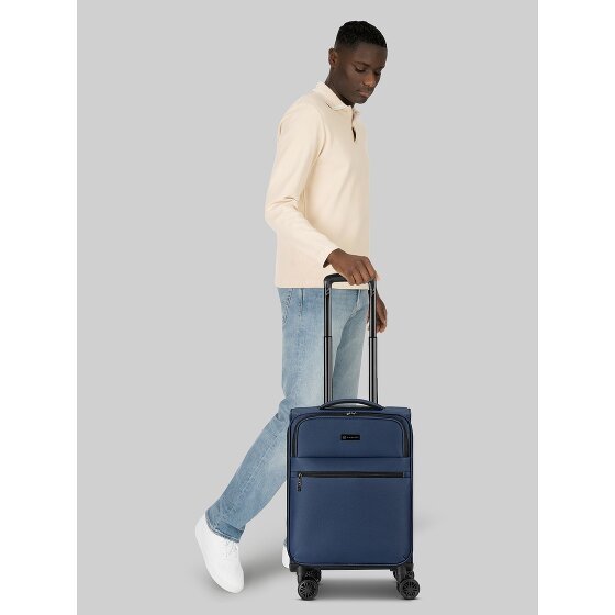 Bugatti Valencia Soft 4 wheels Cabin trolley S 55 cm with expansion pleat