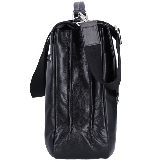 Bugatti Romano Briefcase Genuine Leather 44 cm Laptop compartment