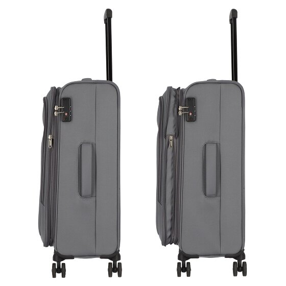 American Tourister Street Roll 4 wheels Suitcase set 3-piece with expansion pleat