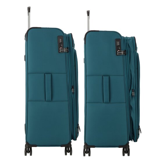 d&n Travel Line 9504 4 wheels Trolley L 76 cm with expansion pleat