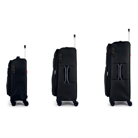 Gabol Cloud 4 wheels Suitcase set 3-piece with expansion pleat