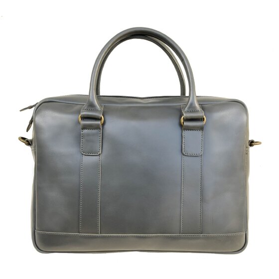 Buckle & Seam Everett briefcase leather 38 cm laptop compartment