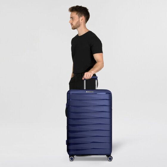 Franky London 4 wheels Trolley L 74 cm with expansion pleat