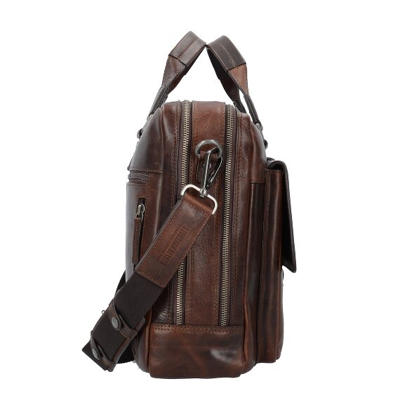 Leonhard Heyden Roma briefcase leather 40 cm laptop compartment