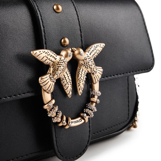 PINKO Love Pocket Shoulder bag Genuine Leather 20 cm