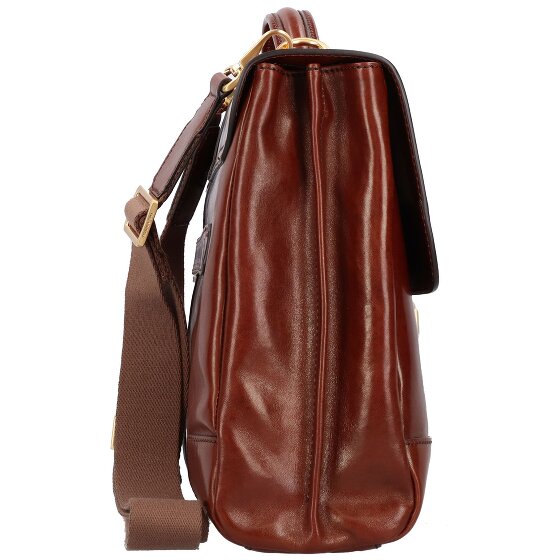 The Bridge Vespucci briefcase leather 40 cm laptop compartment