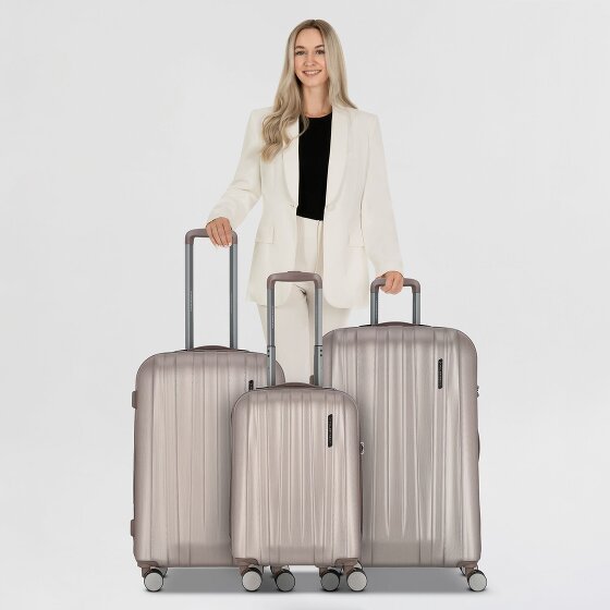 Polestream Moonrock 4 wheels Suitcase set 3-piece with expansion pleat