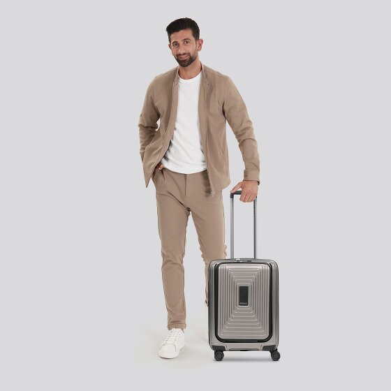 Redolz Essentials 14 4 wheels Cabin trolley S 55 cm Laptop compartment with expansion pleat