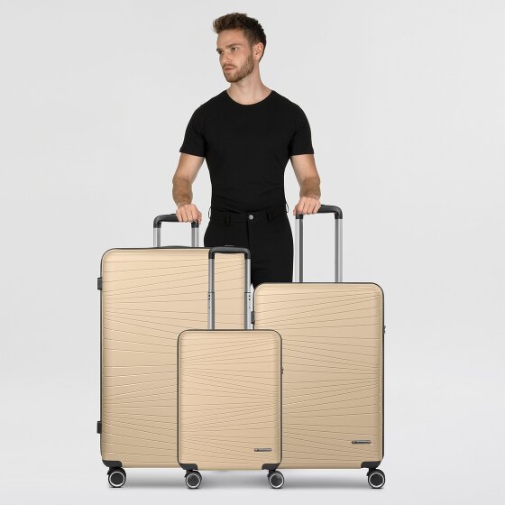 Franky Dallas 3.0 4-wheel suitcase set 3-piece with expansion fold
