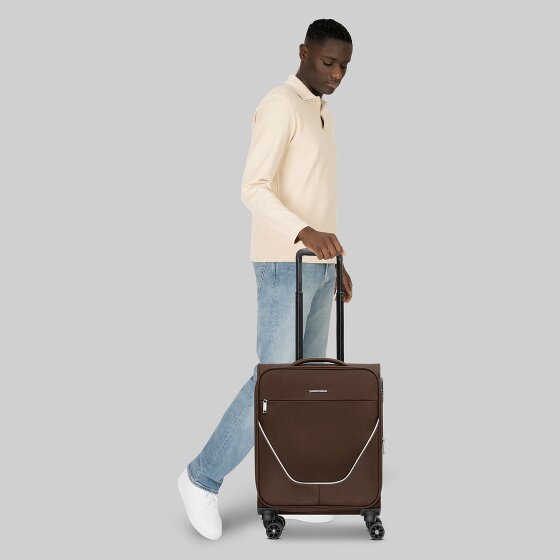Stratic taska 4 Roll Cabin Trolley S 55 cm with Expanding Pleat