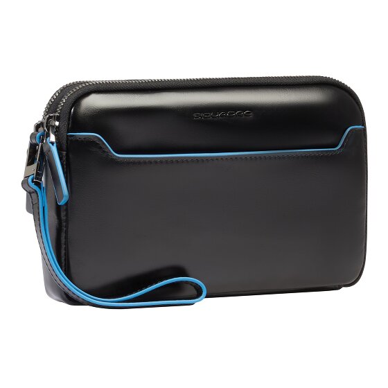 Piquadro Blue Square Clutch purse Leather 21 cm