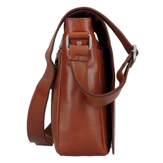 Leonhard Heyden Cambridge Messenger leather 38 cm laptop compartment