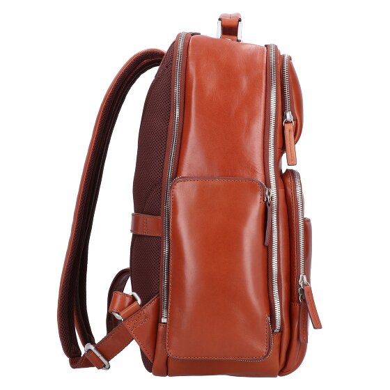 Leonhard Heyden Cambridge backpack leather 42 cm laptop compartment