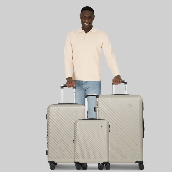 Check.In Paradise 2.0 4 wheels Suitcase set 3-piece with expansion pleat