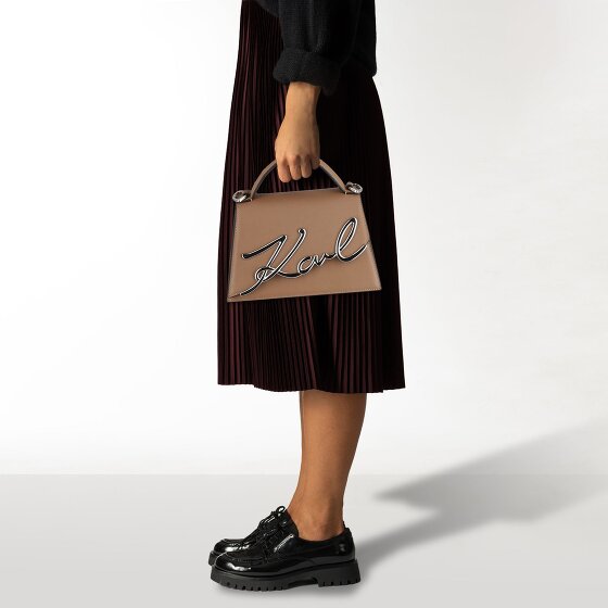 Karl Lagerfeld Signature 2.0 Handbag Leather 21.5 cm