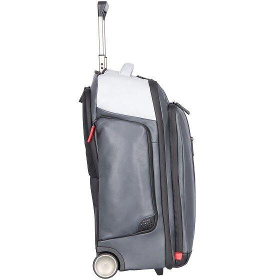 Piquadro Urban 2 wheels Wheeled backpack Genuine Leather 53.5 cm Laptop compartment