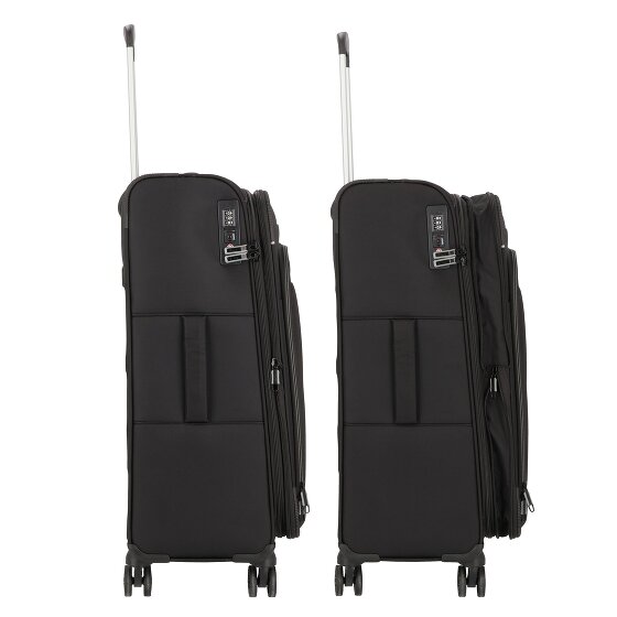d&n Travel Line 9504 4 wheels Suitcase set 3-piece with expansion pleat