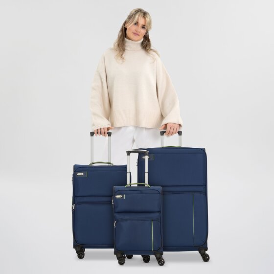 d&n Travel Line 6704 4 Roll Suitcase Set 3pcs.