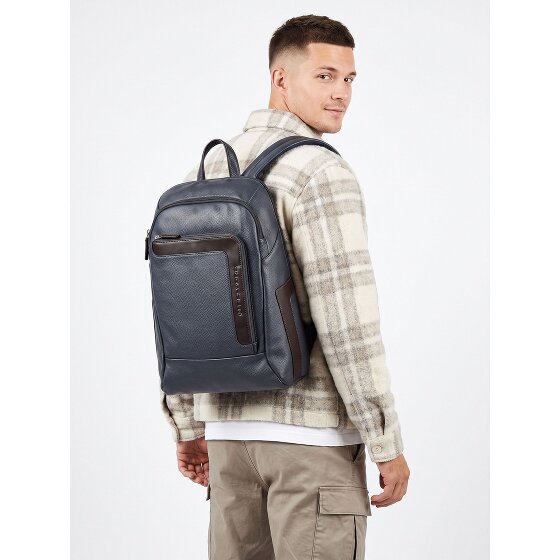 Piquadro Daypack Genuine Leather 39 cm Laptop compartment