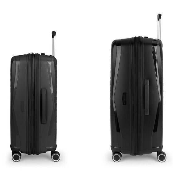 Gabol Queens 4 wheels Suitcase set 2-piece with expansion pleat Gabol Queens 4 wheels Suitcase set 2-piece with expansion pleat