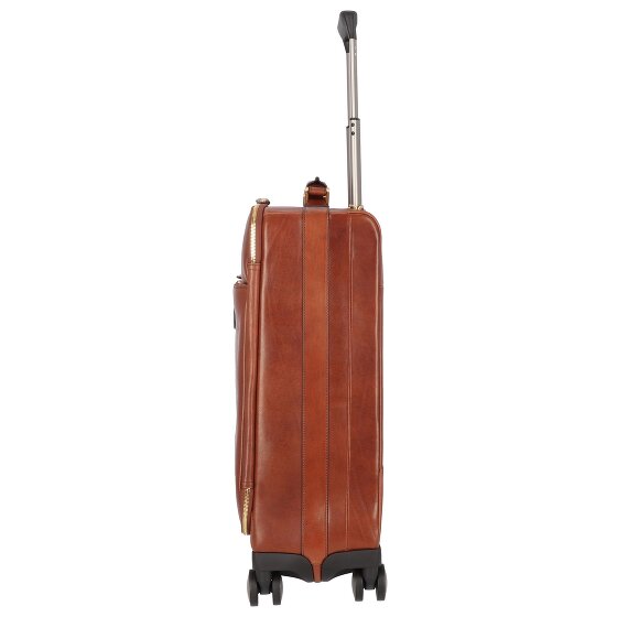 The Bridge Viaggio 4 roll cabin trolley leather 53 cm