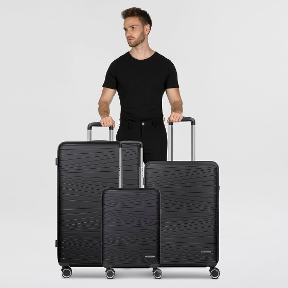 Franky Dallas 3.0 4-wheel suitcase set 3-piece with expansion fold