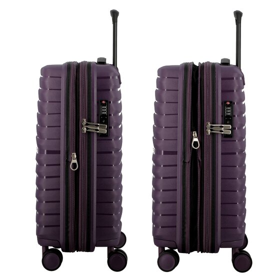 Jump Xwave 4 wheels Cabin trolley 55 cm with expansion pleat