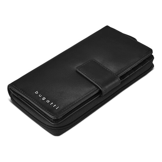 Bugatti Valencia Wallet RFID protection Genuine Leather 19 cm