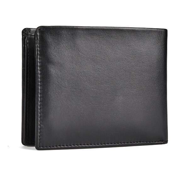 Esquire Silk Wallet RFID protection Genuine Leather 12 cm