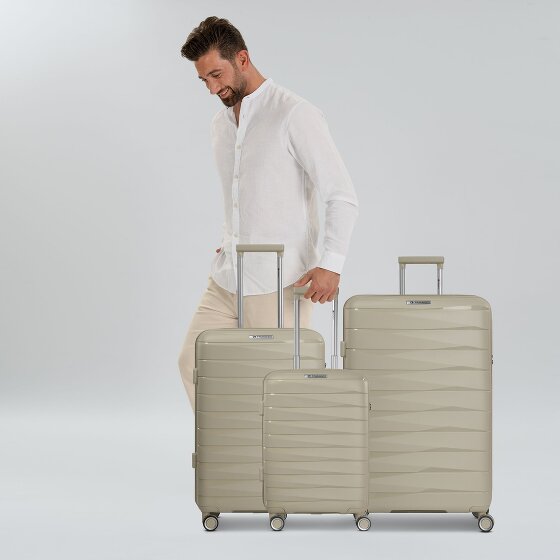 Franky London 4 wheels Suitcase set 3-piece with expansion pleat