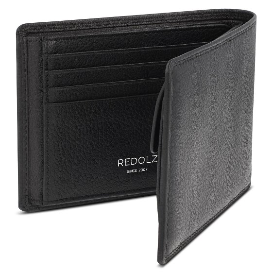 Redolz Leather Essentials QF wallet RFID leather 12 cm fold-out
