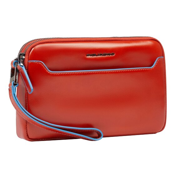 Piquadro Blue Square Clutch purse Genuine Leather 21 cm