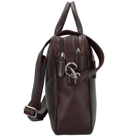 Dermata Briefcase Genuine Leather 40 cm Laptop compartment