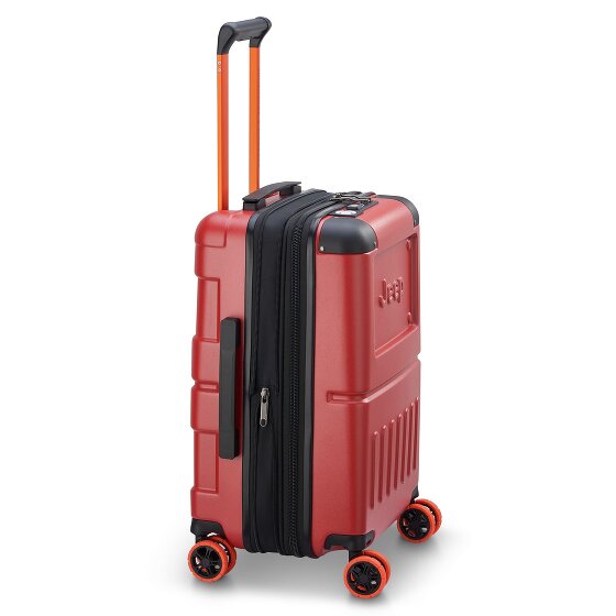 Jeep JH002B 4 wheels Cabin trolley XL 55 cm with expansion pleat