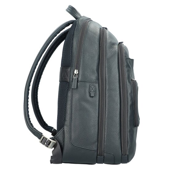 Piquadro Vibe backpack leather 43 cm laptop compartment