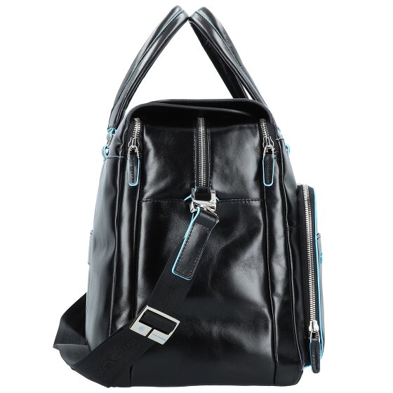 Piquadro Blue Square Weekender travel bag leather 47 cm laptop compartment