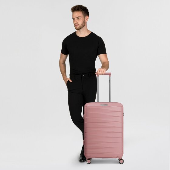 Franky London 4 wheels Trolley M 65 cm with expansion pleat