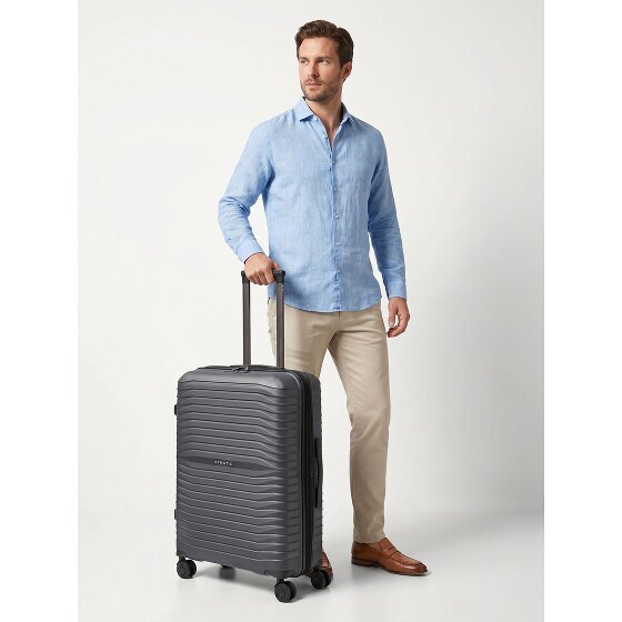 Stratic Shine 4 wheels Trolley 66 cm Expandable
