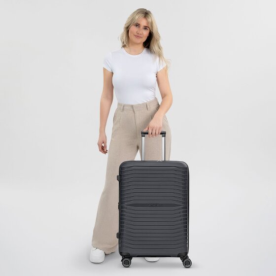 Stratic Shine 4 wheels trolley 65 cm with expansion fold