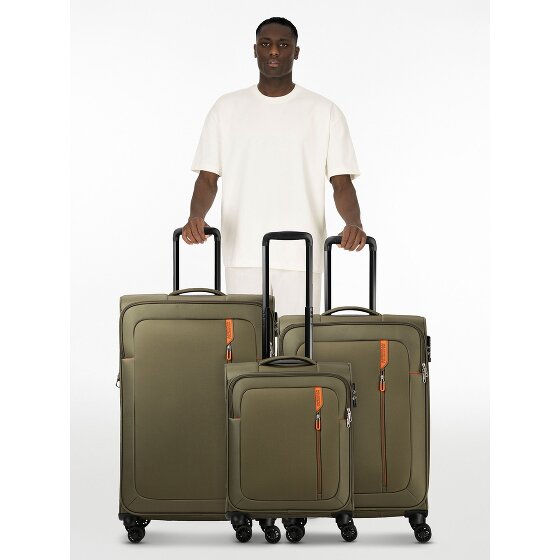 American Tourister Nitestream 4 wheels Suitcase set 3-piece with expansion pleat