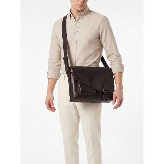 aunts & uncles Heritage Messenger Genuine Leather 41.5 cm Laptop compartment