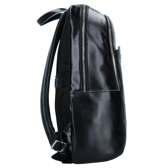 Piquadro Blue Square backpack leather 43 cm laptop compartment