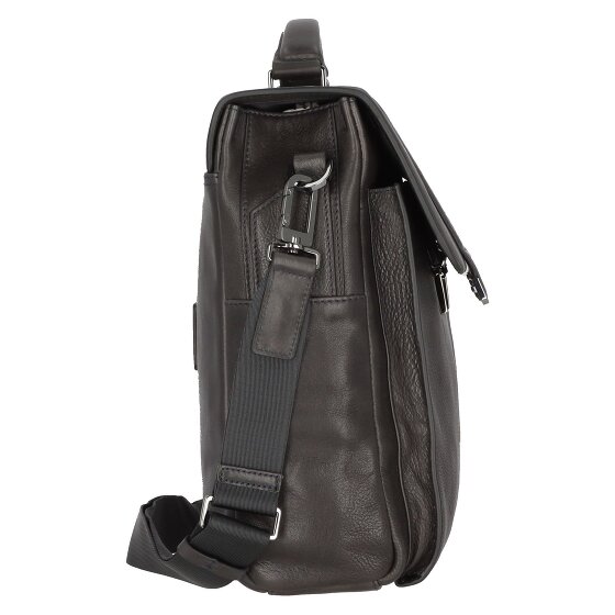 Piquadro Kobe briefcase leather 42 cm laptop compartment