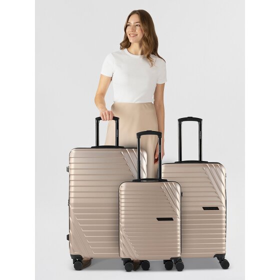 Cocoono Larnaka 4 wheels Suitcase set 3-piece with expansion pleat