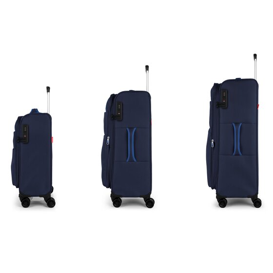 Gabol Cloud 4 wheels Suitcase set 3-piece with expansion pleat