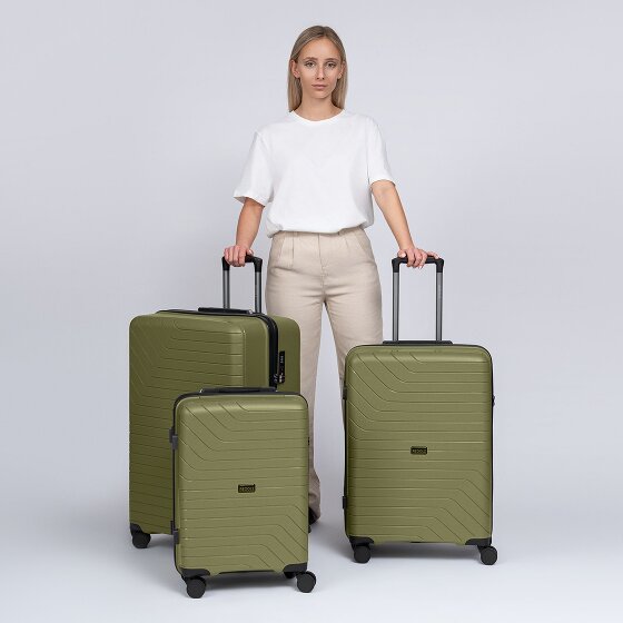 Redolz Essentials 05 3-SET 4 wheels Suitcase set 3-piece