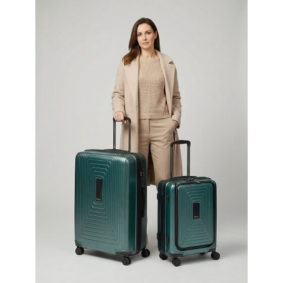 Redolz Essentials 14 4-wheel suitcase set 2 pcs. laptop compartment with expansion fold