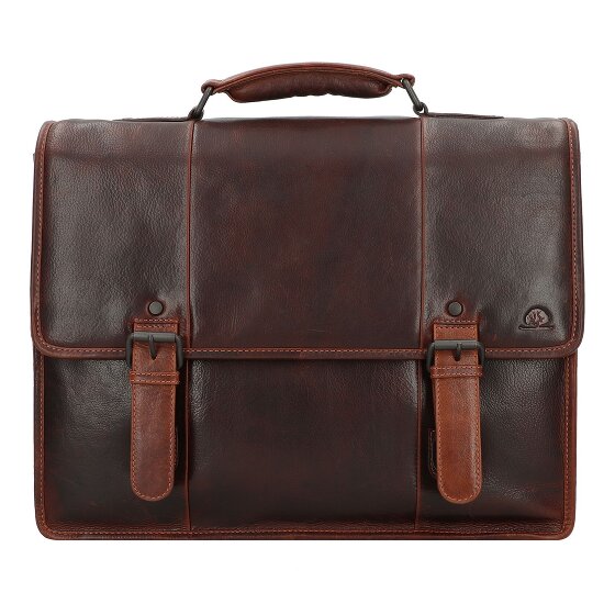 Greenburry Rugged Briefcases Messenger Leather 40.5 cm Laptop compartment