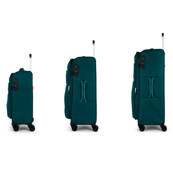 Gabol Cloud 4 wheels Suitcase set 3-piece with expansion pleat