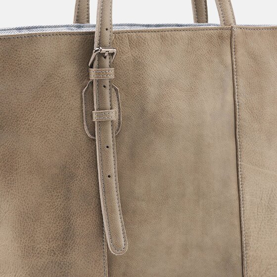 FredsBruder Reversible leather shopper 37 cm